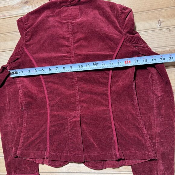 Vintage Y2K Levi Strauss Rhinestone Button Notched Lapel Corduroy Jacket Small - Picture 10 of 12